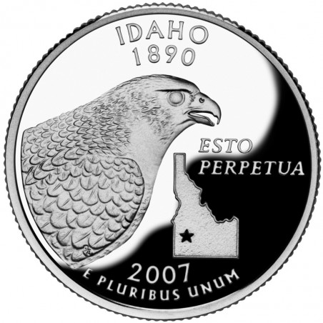 États -Unis D'Amérique 1/4 Dollar Idaho 2007 Atelier D