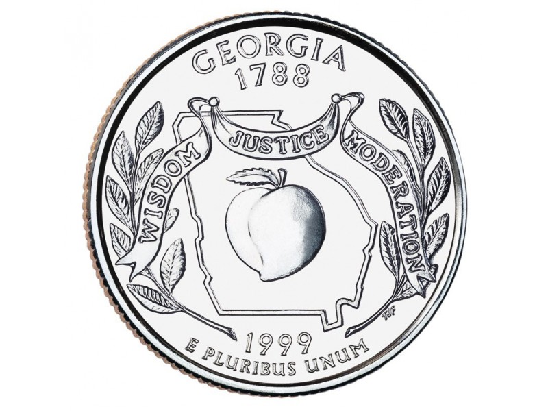 États -Unis D'Amérique 1/4 Dollar Georgie 1999 Atelier D
