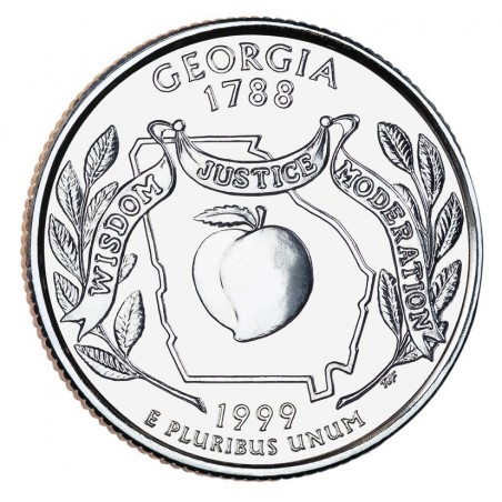 États -Unis D'Amérique 1/4 Dollar Georgie 1999 Atelier D