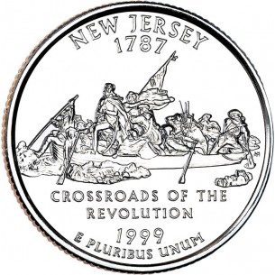 États -Unis D'Amérique 1/4 Dollar New jersey 1999 Atelier D