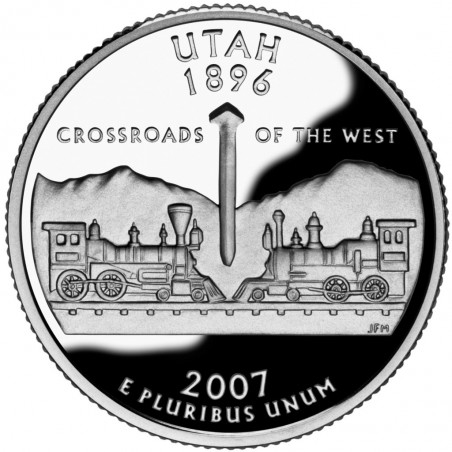 États -Unis D'Amérique 1/4 Dollar Utah 2007 Atelier P