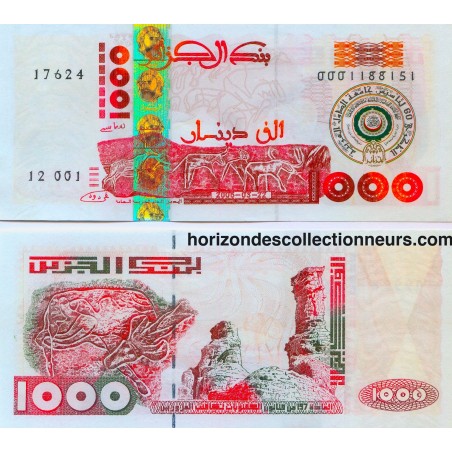 1000 DINAR ALGERIE 22-03-2005 P.143  NEUF/UNC