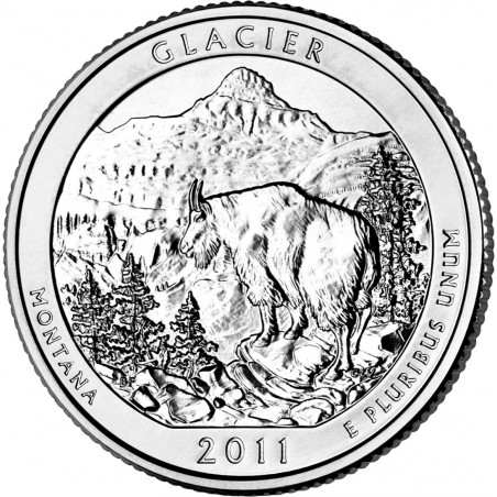 États -Unis D'Amérique 1/4 Dollar Glacier 2011 Atelier D