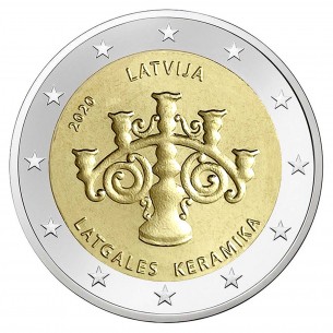 2 Euros LETTONIE 2021 - Céramique Lettone