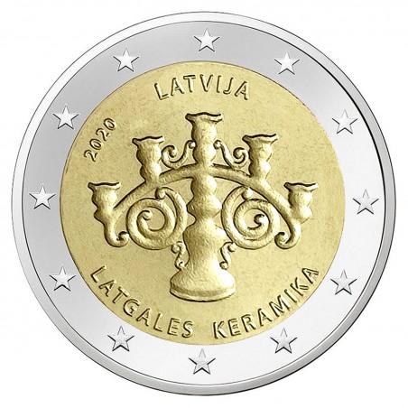2 Euros LETTONIE 2021 - Céramique Lettone