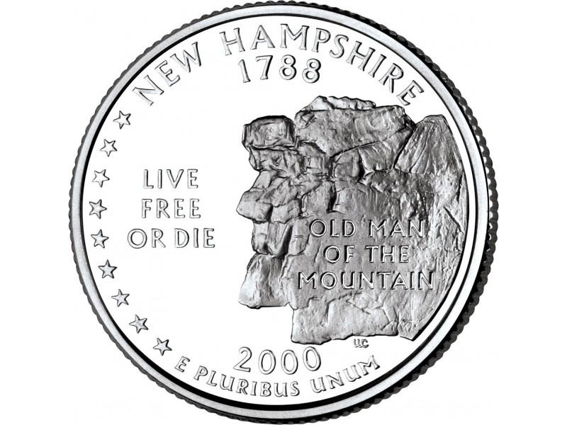 États -Unis D'Amérique 1/4 Dollar New Hampshire 2000 Atelier D