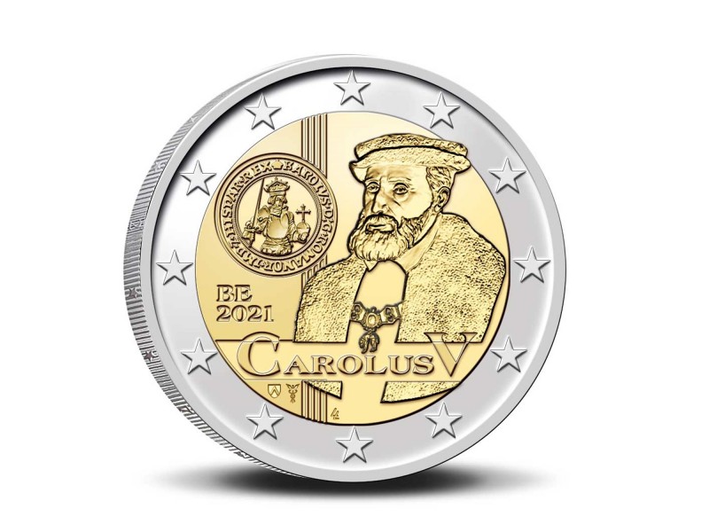 2 Euros BELGIQUE 2021 - Carlos V