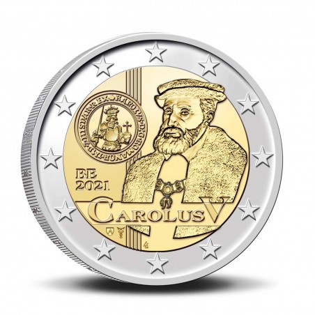 2 Euros BELGIQUE 2021 - Carlos V
