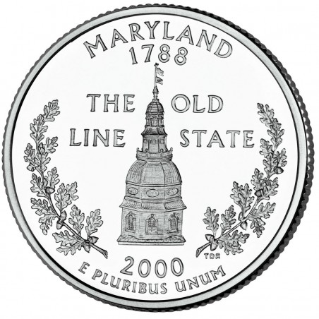 États -Unis D'Amérique 1/4 Dollar Maryland 2000 Atelier P