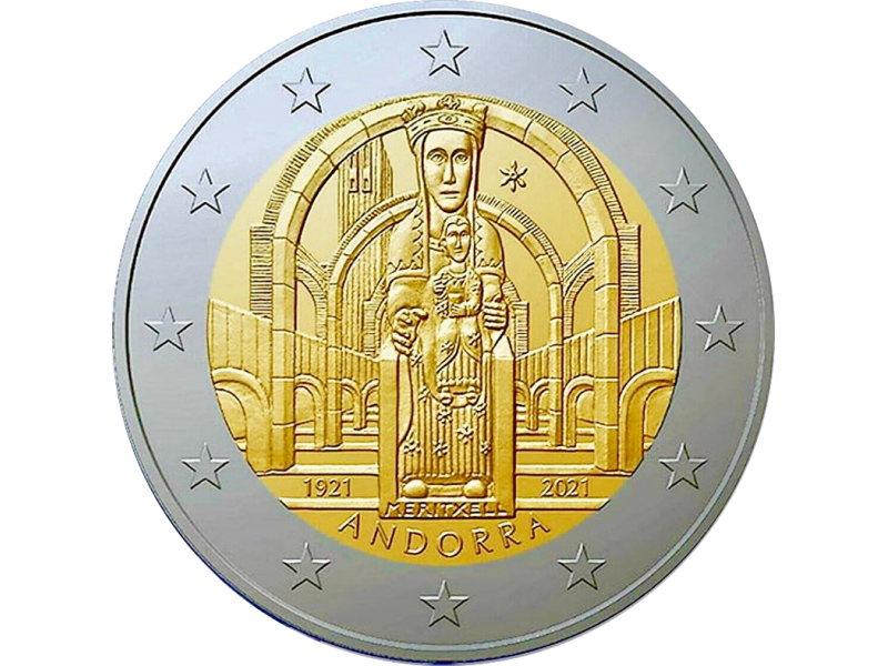 2 Euros ANDORRE 2021« Meritxell »