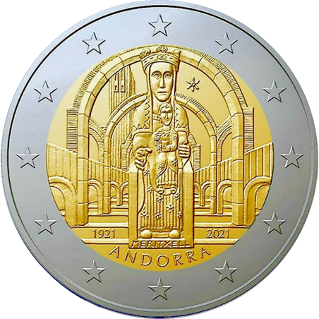 2 Euros ANDORRE 2021« Meritxell »