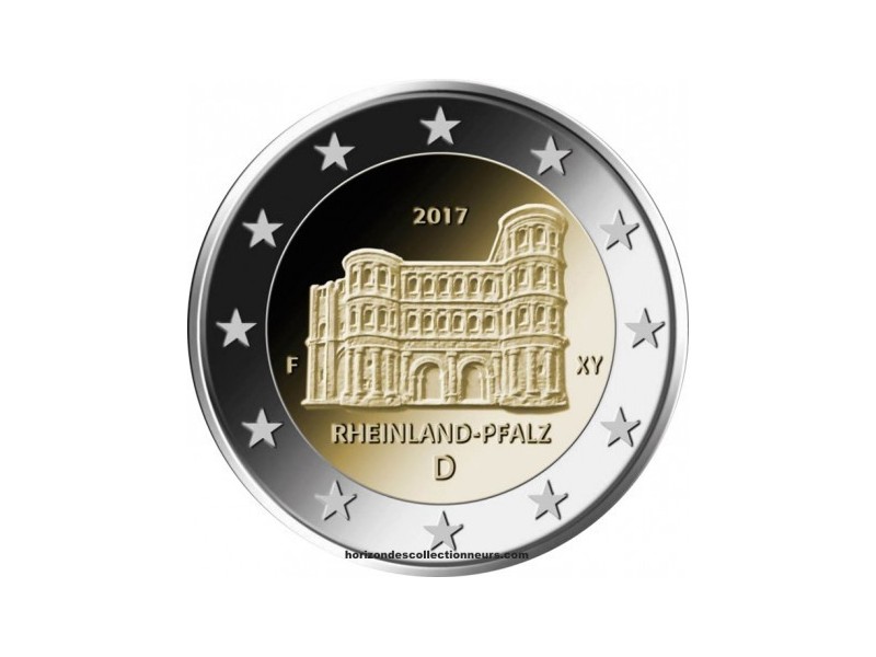 2 EURO Commémorative Allemagne 2017- ADFGJ- Présidence de la Rhénanie-Palatinat au Bundesrat-horizondescollectionneurs.com