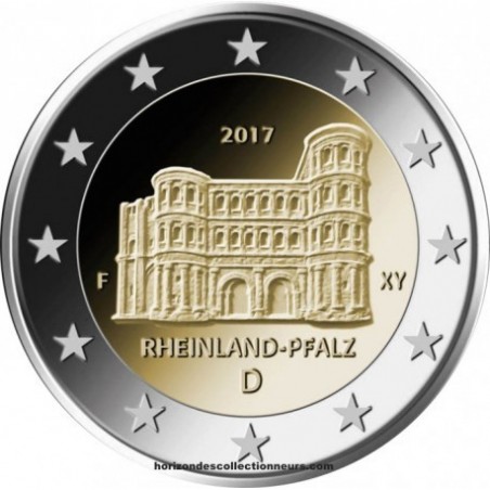 2 EURO Commémorative Allemagne 2017- ADFGJ- Présidence de la Rhénanie-Palatinat au Bundesrat-horizondescollectionneurs.com