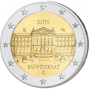 2 Euros Allemagne 2019  Brandeburg de Sanssouci Atelier F