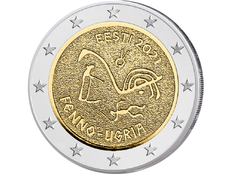2 Euros Estonie 2021  -Peuples Finno-Ougriens