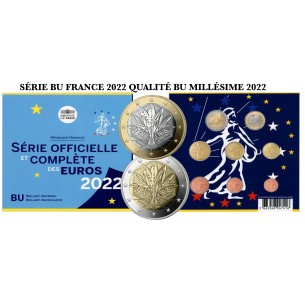 COFFRET BU FRANCE 2022- 2 NOUVELLES PIECES  1€ ET 2€