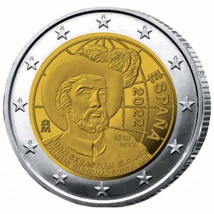 2 Euros ESPAGNE 2022, Tour du monde à la voile