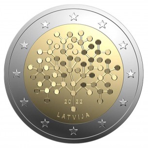 2 Euros LETTONIE 2022 - La culture financière