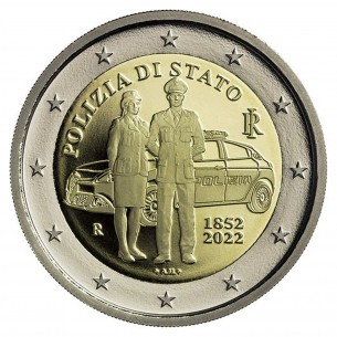 2 Euros ITALIE 2022, Police Italienne