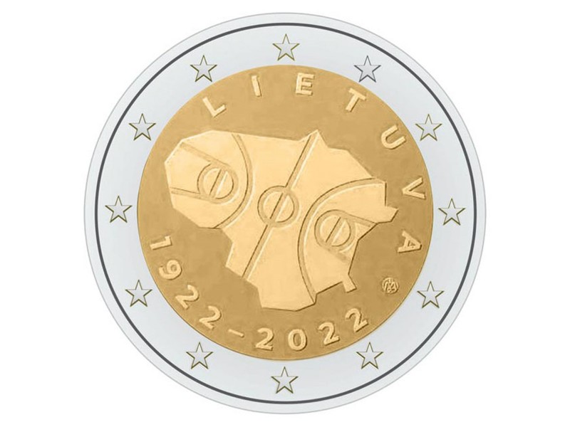 2 Euros LITUANIE 2022, 100 ans du...