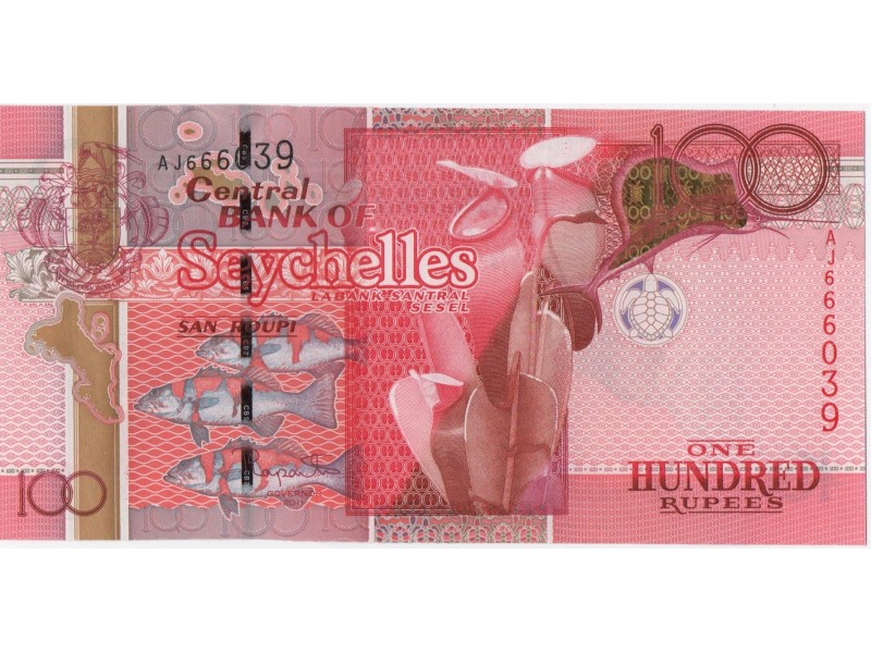 100 Rupees Seychelles (1998) -P.43