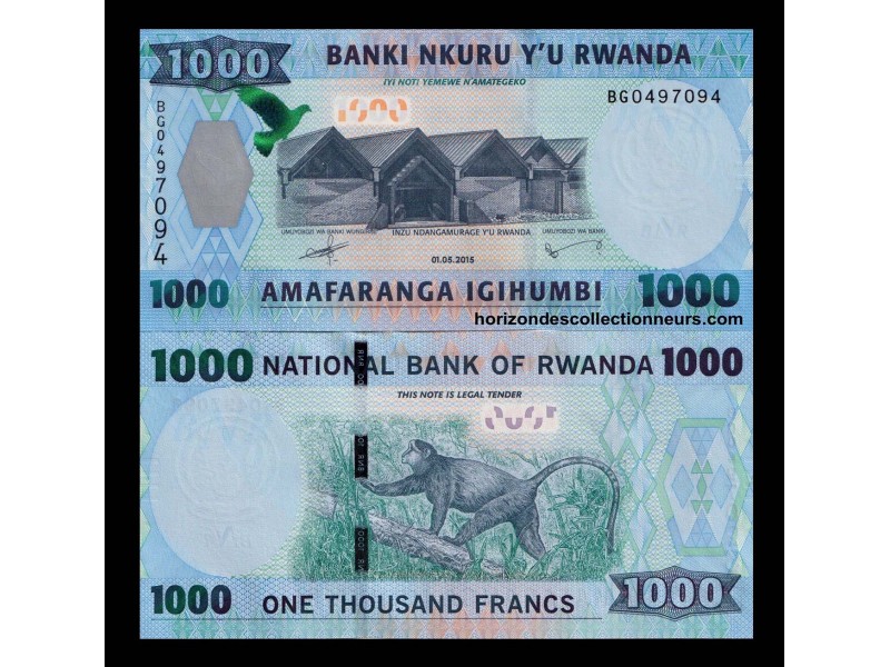 1000 Francs RWANDA 2015 P.35