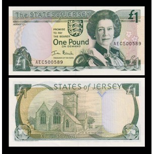 1 Pound JERSEY 1989 P.15a