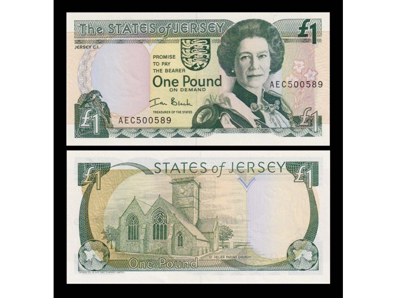 1 Pound JERSEY 1989 P.15a