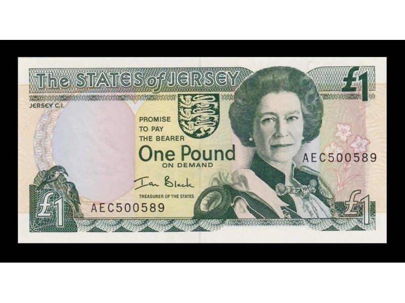 1 Pound JERSEY 1989 P.15a