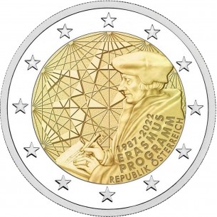 2 Euros AUTRICHE 2022- ERASMUS