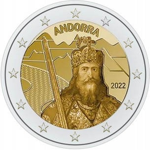 2 Euros ANDORRE 2022- La Légende de Charlemagne