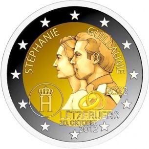 2 Euros LUXEMBOURG 2022, Mariage du grand-duc
