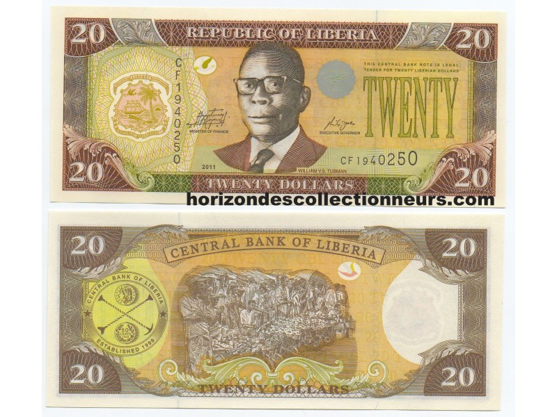 LIBERIA 10 Dollars P.27e NEUF / UNC