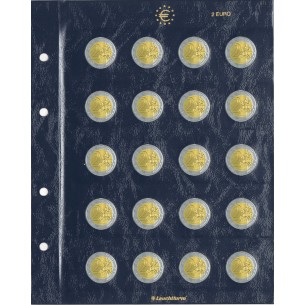 Feuilles Numismatiques VISTA pour 20 pièces de 2...