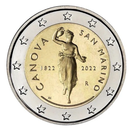 BU 2 Euro SAINT MARIN 2022, Bicentenaire de la mort d'Antonio Canova