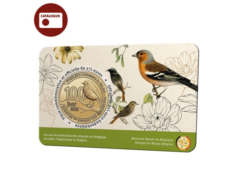 2,50 Euros BELGIQUE 2022 100 ANS DE PROTECTION DES OISEAUX