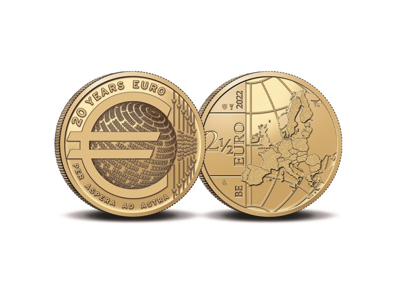 2,5 Euros BELGIQUE 2022 - 20 ans de pièces en euro