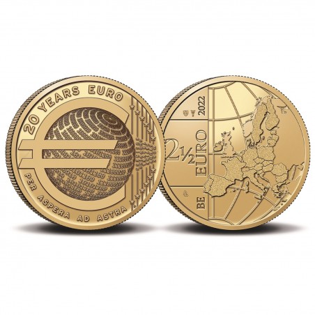 2,5 Euros BELGIQUE 2022 - 20 ans de pièces en euro