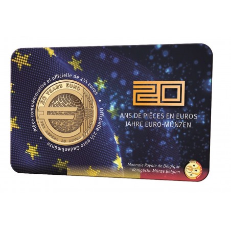 2,5 Euros BELGIQUE 2022 - 20 ans de pièces en euro