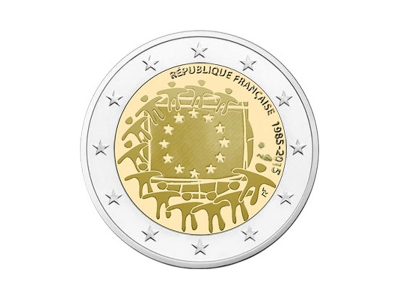 2 Euros FRANCE 2015 - 30 ans du drapeau européen