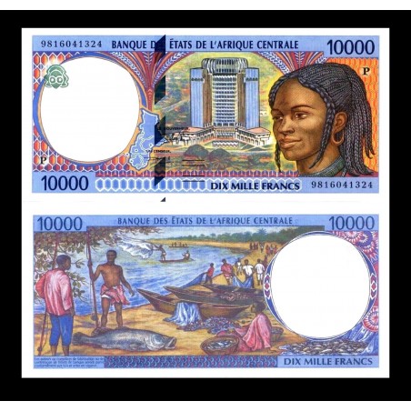 10000 Francs TCHAD 1998 P.605P