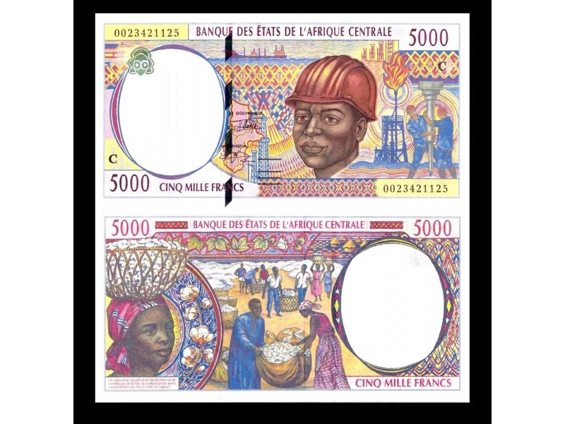 CONGO 5000 Francs 2002 P-104Cg