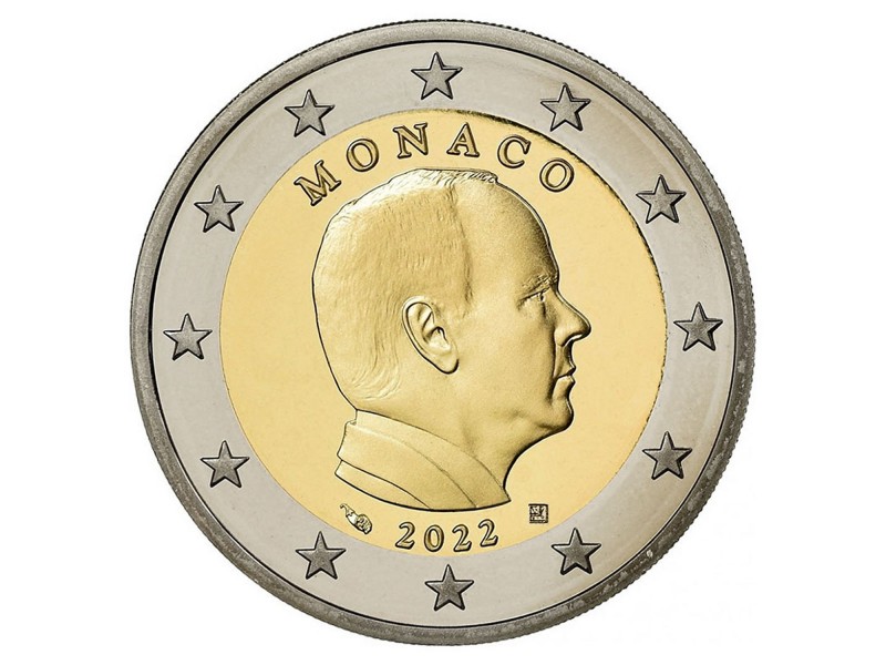 2 Euros MONACO 2022, Prince Albert 1er