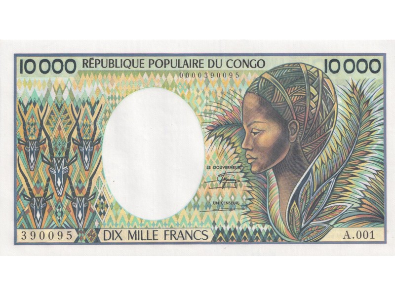 Congo 10000 Francs 1983 P-7