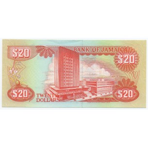 20 Dollars JAMAÏQUE 1991 P.72d 2