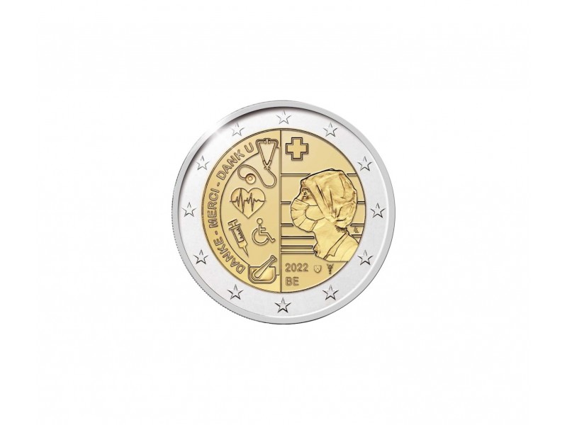 2 Euros Belgique 2022 - Personnel Hospitalier