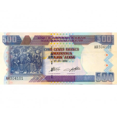500 Francs BURUNDI 2003 P.38b  AR304101