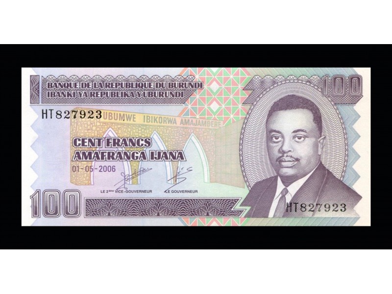 100 francs BURUNDI 2006 P.37  AR304101