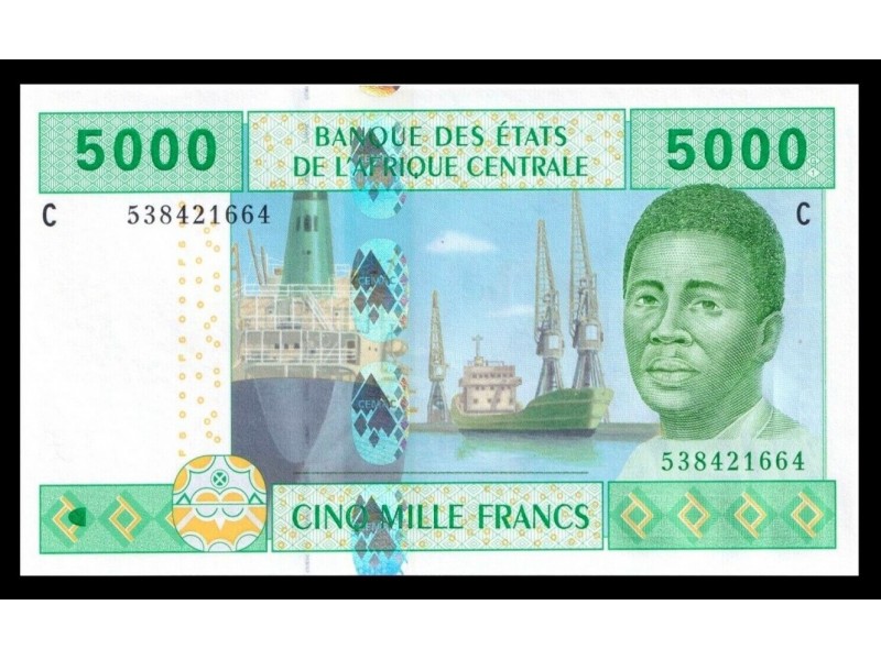 5000 Francs TCHAD 2002 P.609Ca