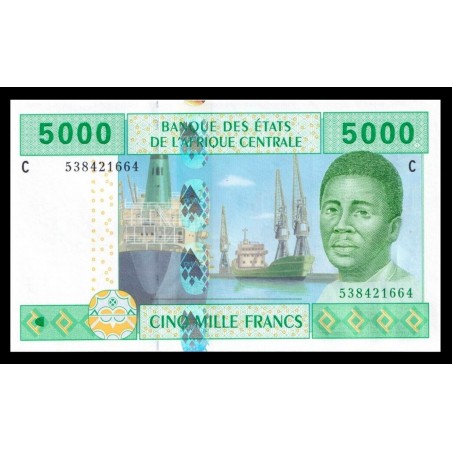 5000 Francs TCHAD 2002 P.609Ca